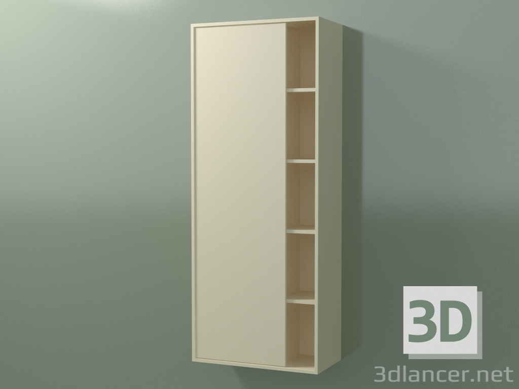 3d модель Настінна шафа з 1 лівій дверцятами (8CUCDСS01, Bone C39, L 48, P 24, H 120 cm) – превью