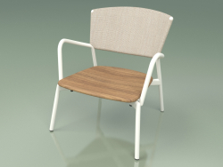 Chaise 027 (Métal Lait, Batyline Sable)