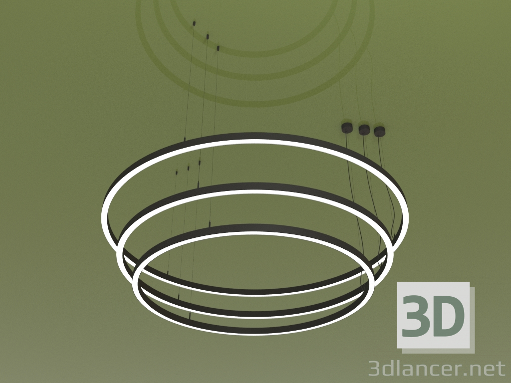 3D Modell Leuchte RING TRIO (D 1600 mm) - Vorschau