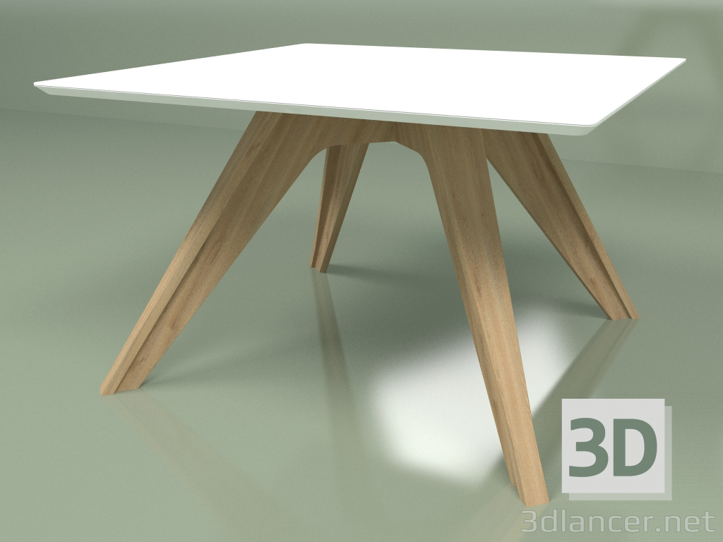 modello 3D Tavolo da pranzo TA03 (bianco) - anteprima