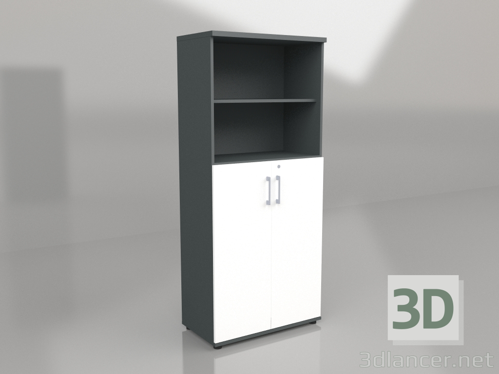 3d model Semi-librería Standard A5304 (801x432x1833) - vista previa