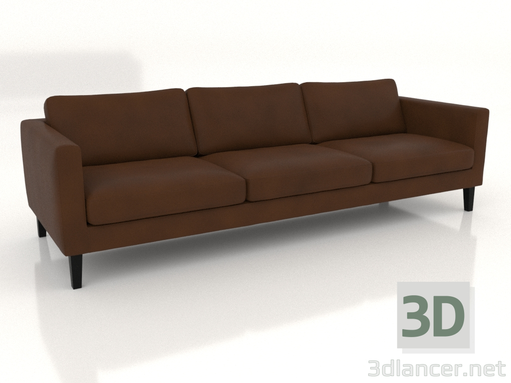 3D Modell 4-Sitzer-Sofa (Leder) - Vorschau