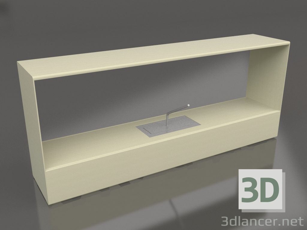 3d model Quemador 3 (oro) - vista previa