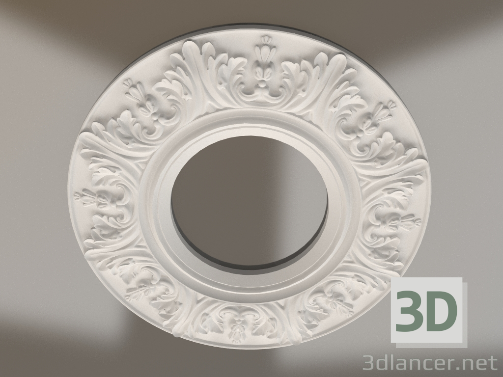 3d model Gypsum ceiling socket RP 056 D=800 - preview