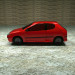 Peugeot 206 coche 3D modelo Compro - render