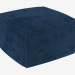 Modelo 3d Poof velour (60x60) - preview