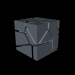 3d model shuttered cube - preview