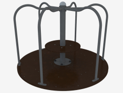 Children's playground carousel (6504L)