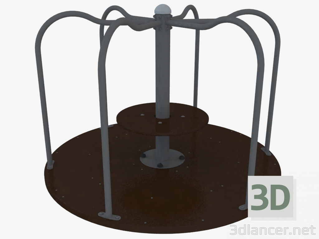 3d model Carrusel de juegos infantiles (6504L) - vista previa