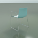 3d model Chair 0278 (on rails with armrests, two-tone polypropylene) - preview