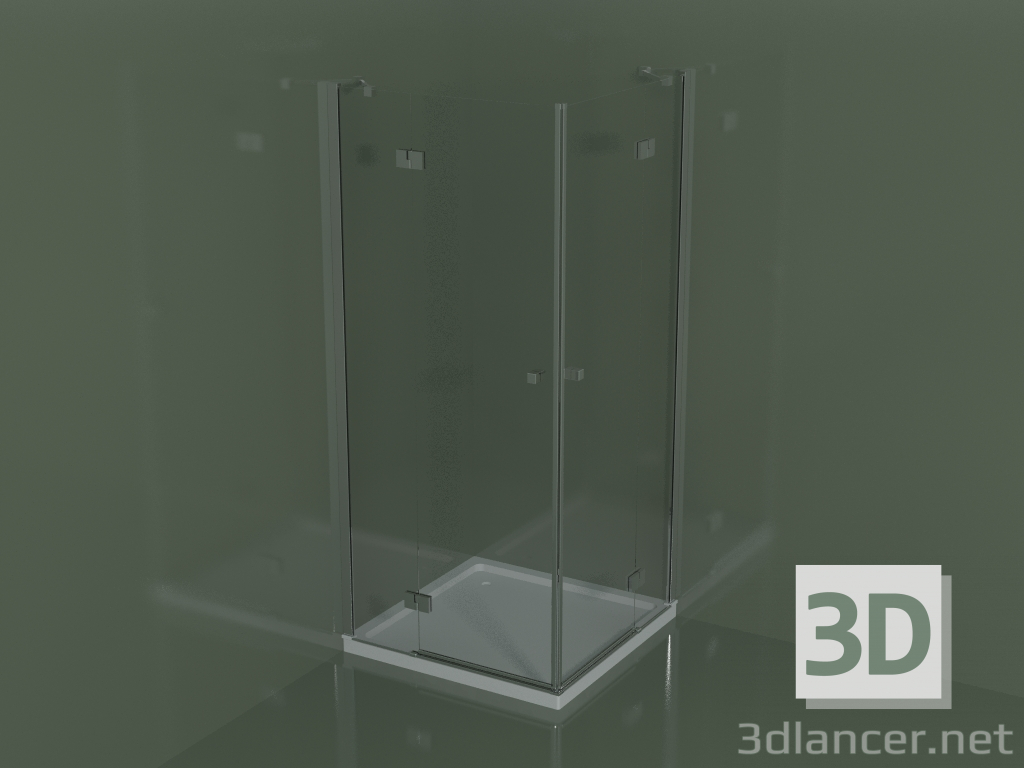 3d model Cabina de ducha de esquina SA + SA - vista previa