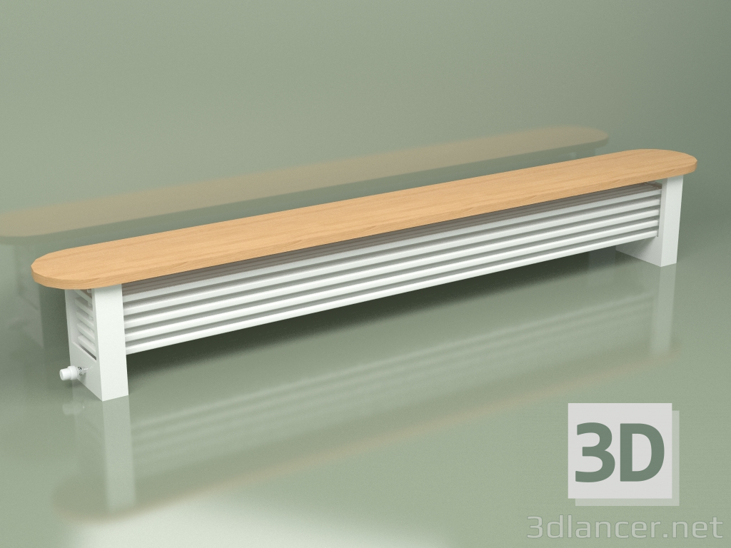 modèle 3D Radiateur de banc à colonne Delta (H250 2800, RAL - 9016) - preview