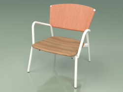 Chaise 027 (Métal Lait, Batyline Orange)