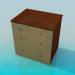 3d model Cajonera profunda - vista previa