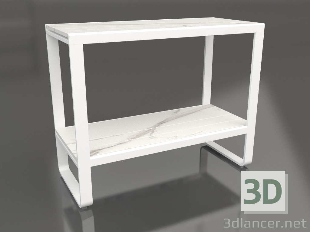 3d model Shelf 90 (DEKTON Aura, White) - preview