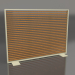 3d model Mampara de madera artificial y aluminio 150x110 (Roble dorado, Oro) - vista previa