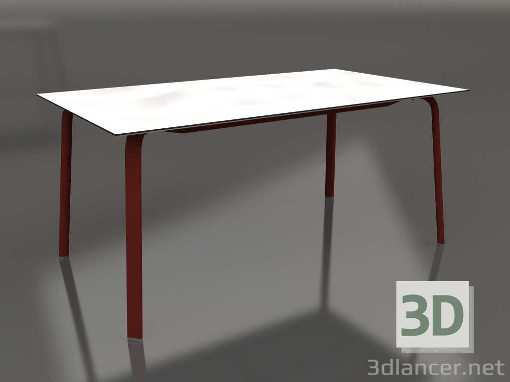 3d model Mesa de comedor 160 (rojo vino) - vista previa