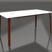 3d model Mesa de comedor 160 (rojo vino) - vista previa