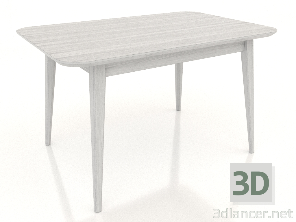 modello 3D Tavolo da pranzo 1200x800 mm (bianco RAL 9010) - anteprima