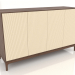 modello 3D Mobile TV FARGO con frontali fresati 1600x500x950 mm (vaniglia, rovere tabacco, opzione 3) - anteprima