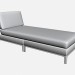 3D Modell Chaiselongue Chaise Longe 76220 76300 76660 - Vorschau