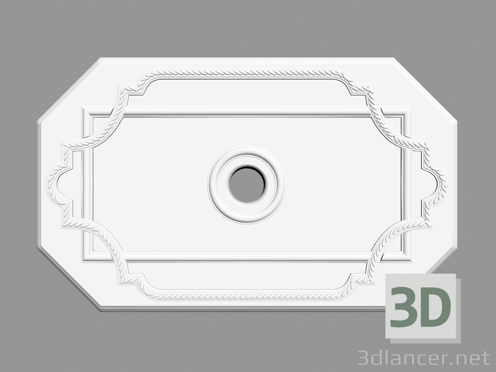 modello 3D Uscita a soffitto (P15) - anteprima