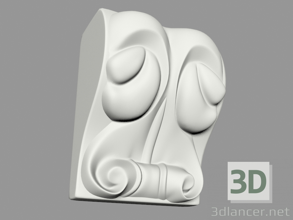 modello 3D Staffa (KR29) - anteprima