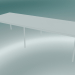 3d model Rectangular table Base 300x110 cm (White) - preview