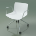 3d model Chair 2055 (4 castors, with armrests, LU1, polypropylene PO00401) - preview