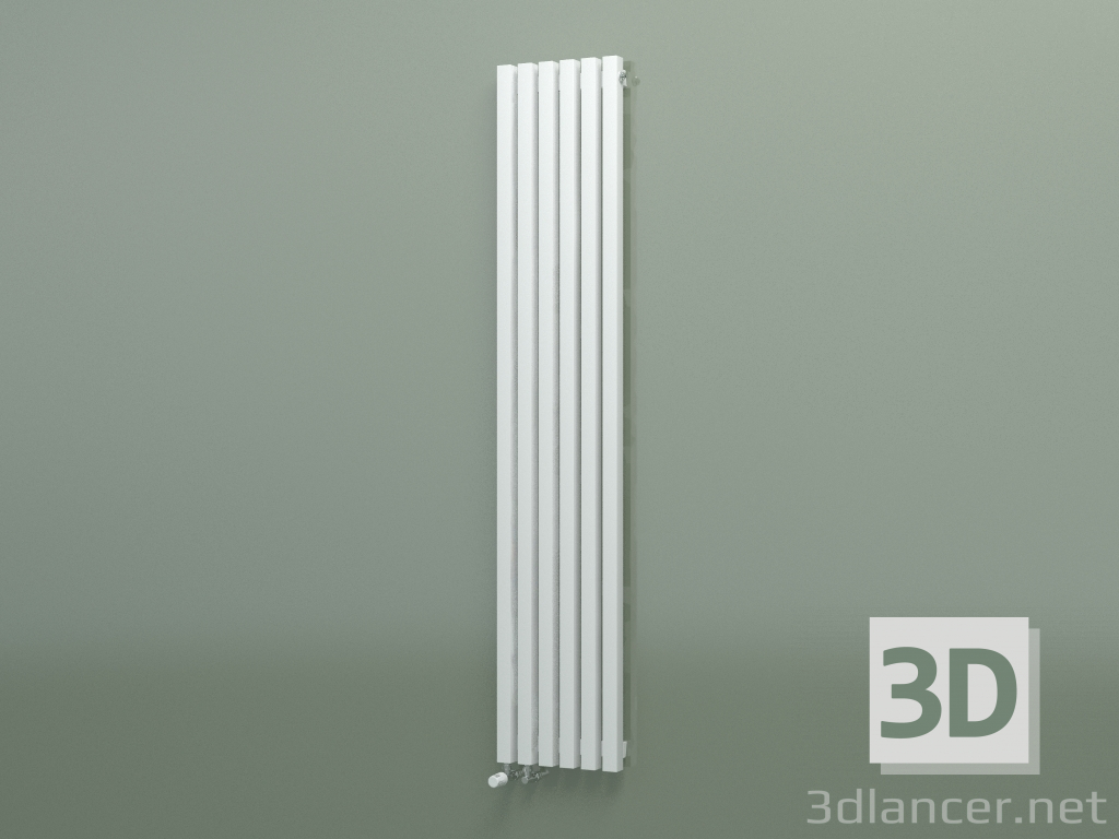 3D modeli Dikey radyatör RETTA (6 bölme 1800 mm 40x40, beyaz mat) - önizleme