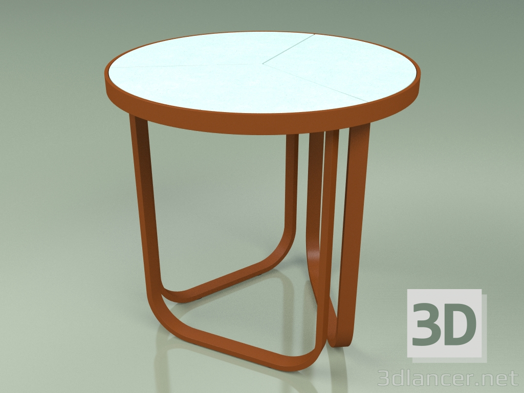 3d model Mesa auxiliar 008 (Metal Rust, Glazed Gres Water) - vista previa