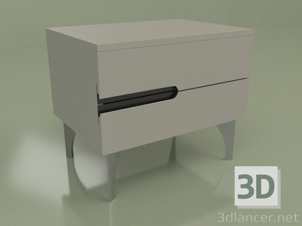 modello 3D Comodino GL 250 (grigio) - anteprima