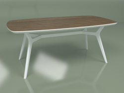 Mesa de comedor Johann Walnut (blanco, 1800x1000)