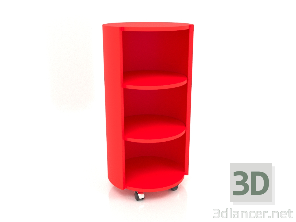 3d модель Стеллаж на колесиках TM 09 (D=503х981, red) – превью