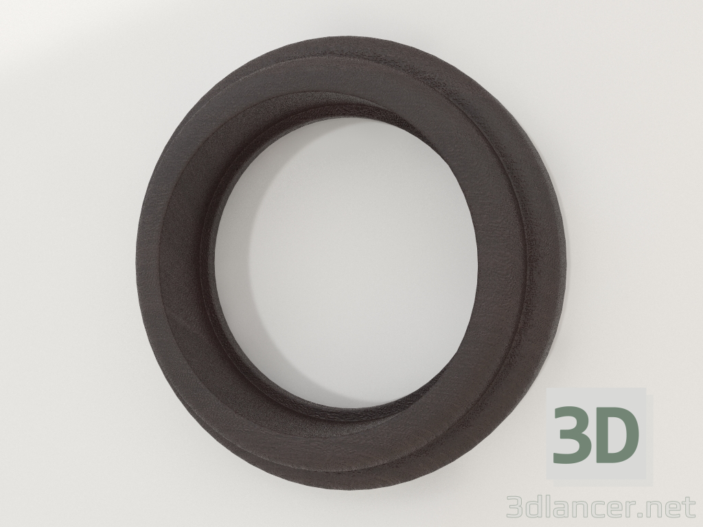 3D modeli 1 yazı için çerçeve Açıklama (wenge) - önizleme