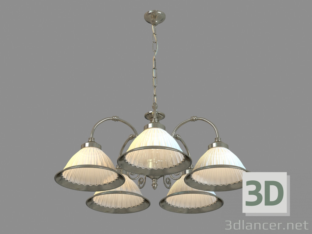 modello 3D Lampadario A9366LM-5AB - anteprima