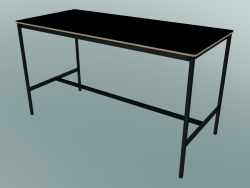 Mesa retangular Base alta 85x190x105 (preto, madeira compensada, preto)