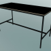 3d model Mesa rectangular Base alta 85x190x105 (Negro, Contrachapado, Negro) - vista previa