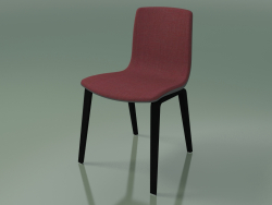 Silla 3966 (4 patas de madera, polipropileno, tapizado, abedul negro)