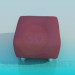 Modelo 3d Otomano - preview