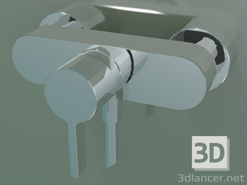 modèle 3D Mitigeur monocommande de douche pour installation apparente (31660000) - preview