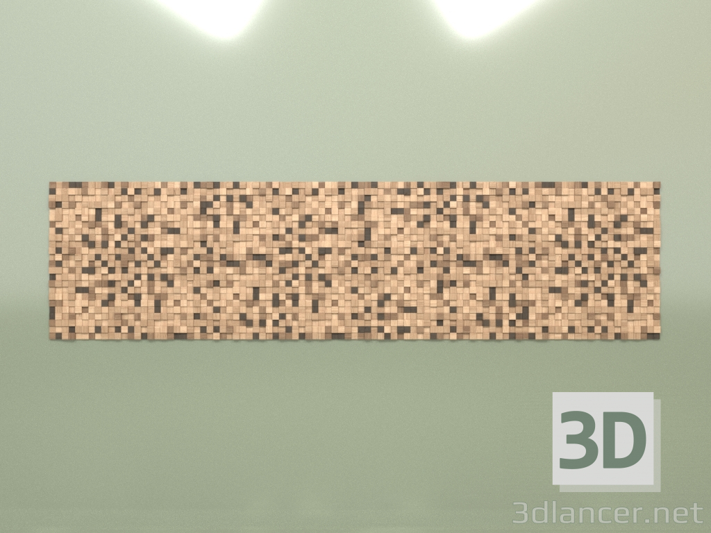 3d model Panel de madera - vista previa