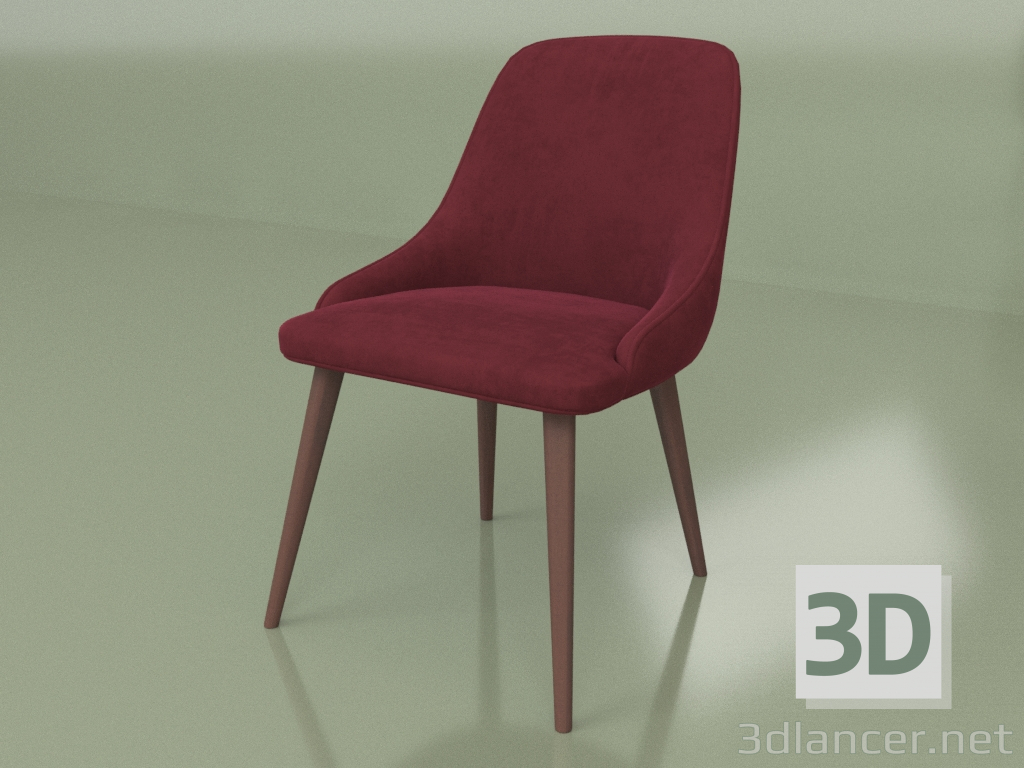 3D Modell Stuhl Verdi (Beine Zinn-124) - Vorschau