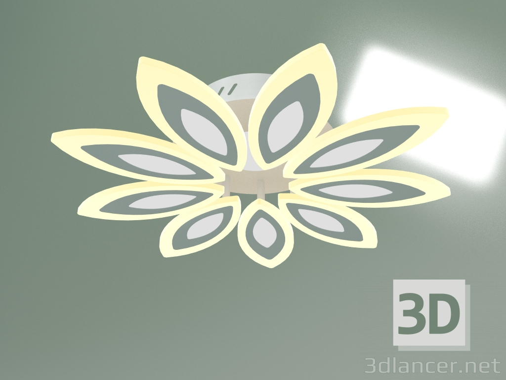 3D Modell LED-Deckenleuchte 90158-9 (weiß) - Vorschau