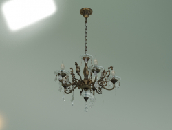 Candelabro pendente 3281-5 (Strotskis de cristal bronze-transparente antigo)