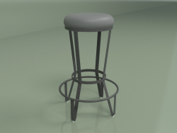 Tabouret de bar Jedi (gris, noir ondulé)