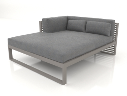 Sofá modular XL, seção 2 esquerda (cinza quartzo)