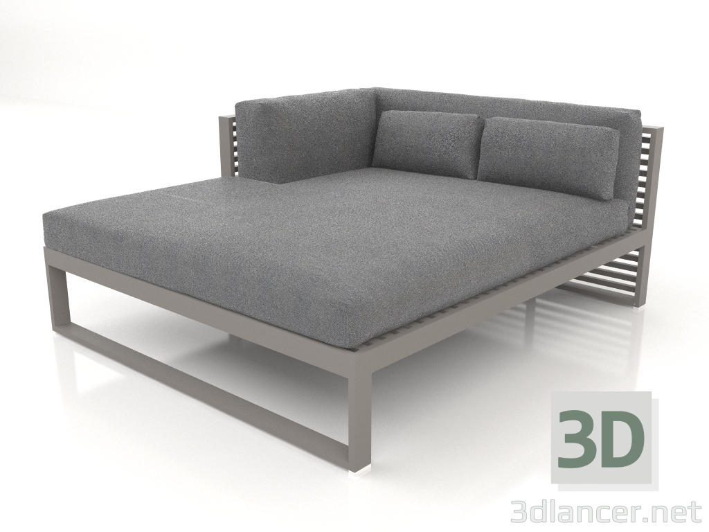 3D modeli XL modüler kanepe, sol bölüm 2 (Kuvars grisi) - önizleme