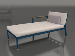 Sofa module, section 2 left (Grey blue)