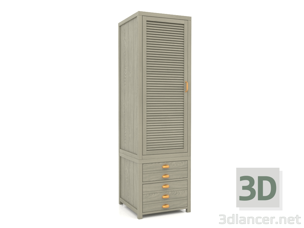 3D Modell Kleiderschrank (1 Abschnitt) - Vorschau